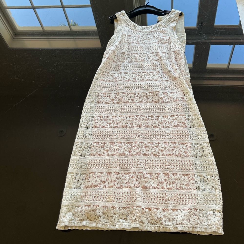 Cream dress from Urban Outfitters.